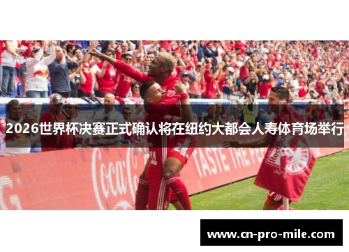 2026世界杯决赛正式确认将在纽约大都会人寿体育场举行